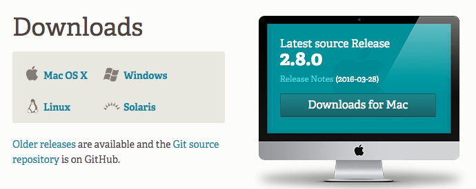 Download latest version of Git